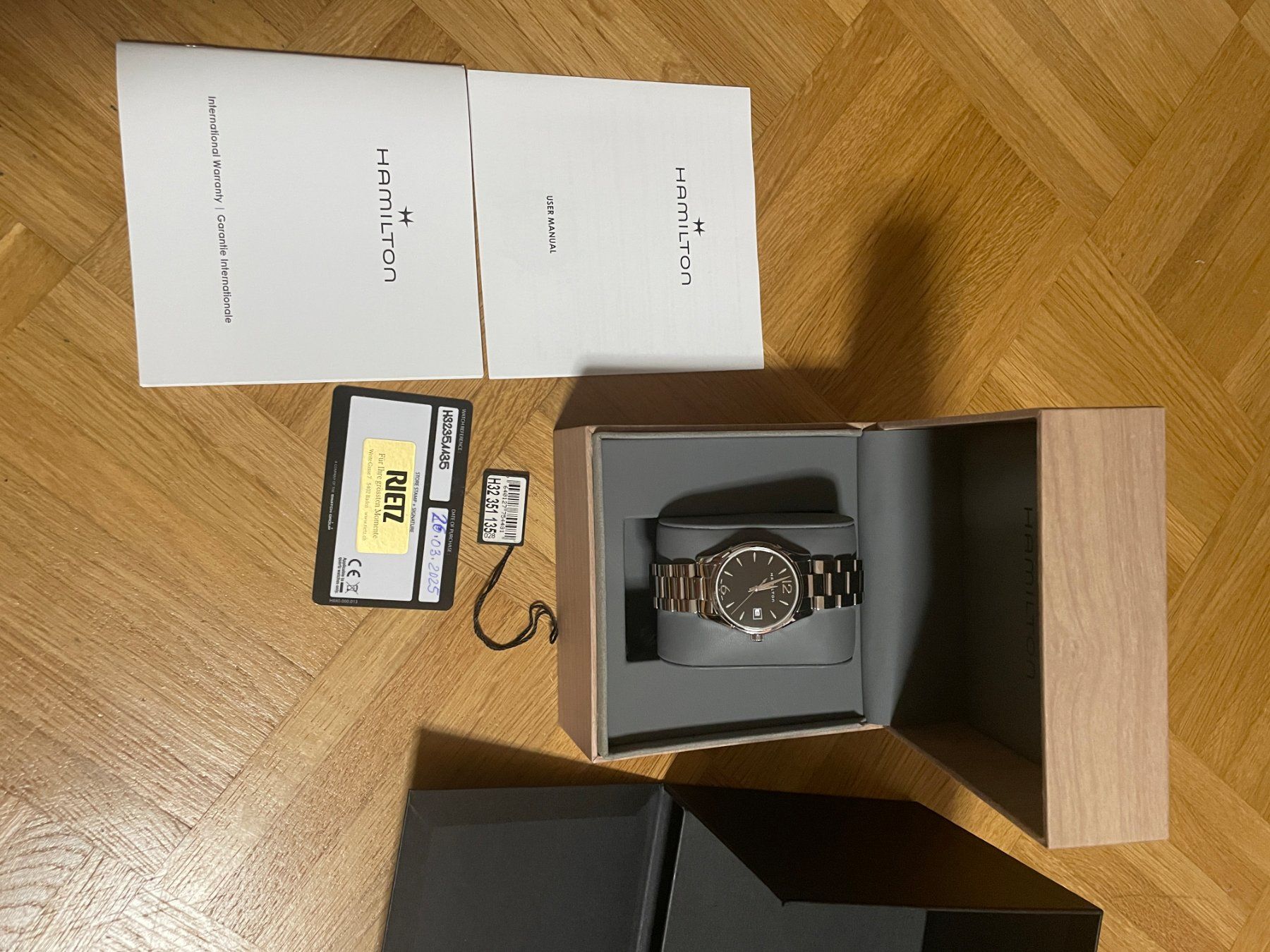 Hamilton Orologi: Frauenuhr Hamilton Jazzmaster Lady Quartz – Nuovo (secondo la descrizione) da Baden venduto da Alvin. 2