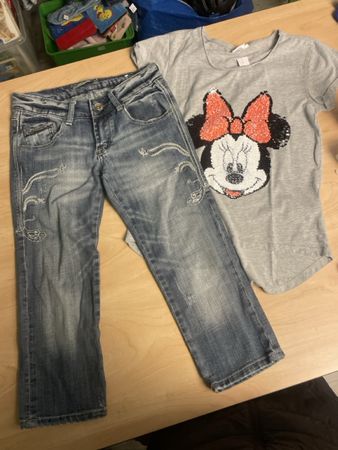 Sommer Kleiderpaket Gr.25/XSJeans und Minnie Mouse T-Shirt!