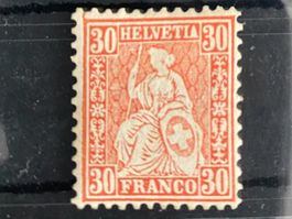 Sitzende 1862 / Znr: 33 / Postfrisch **