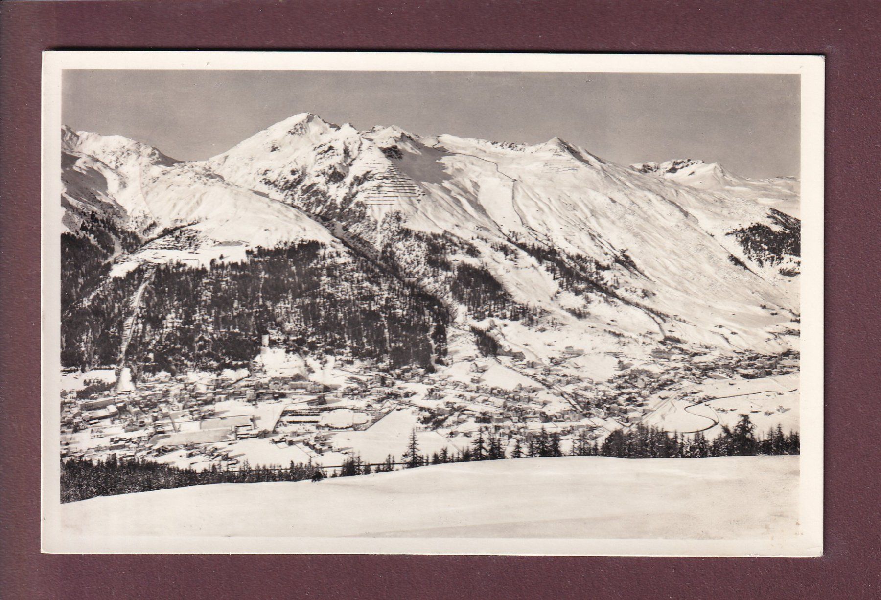 Ansichtskarten: DAVOS - Schatzalp - 1958 – Gebraucht aus Pully von nicecards