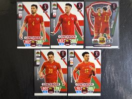 PANINI - Adrenalyn XL Qatar 22 / 5x Wales Karten ⚽️