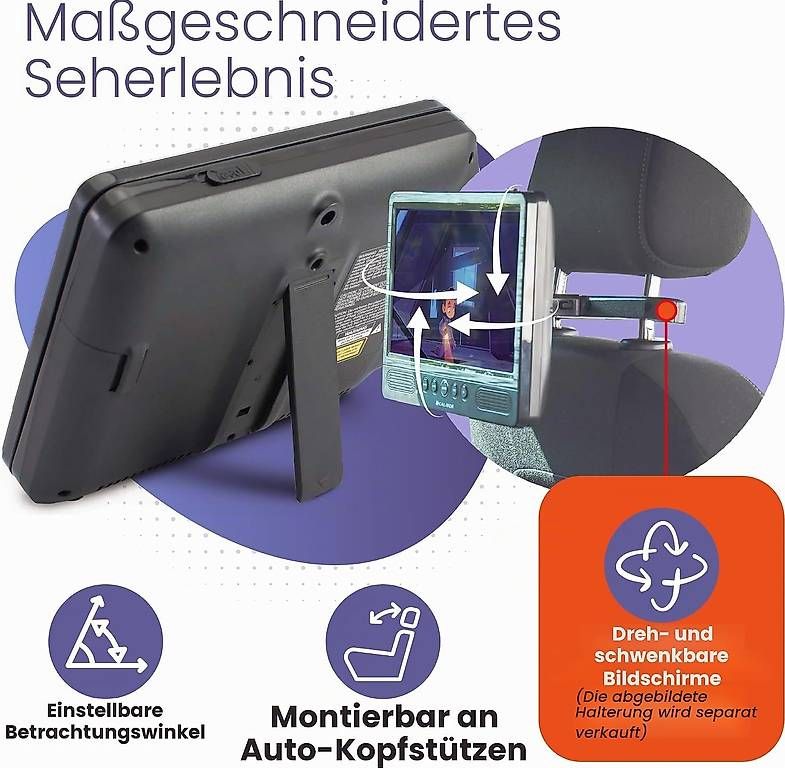 Lettore multimediale portatile: Caliber Tragbarer DVD Player Auto - 2er Set – Nuovo (secondo la descrizione) da Kreuzlingen venduto da Best-Deal-Oase 3