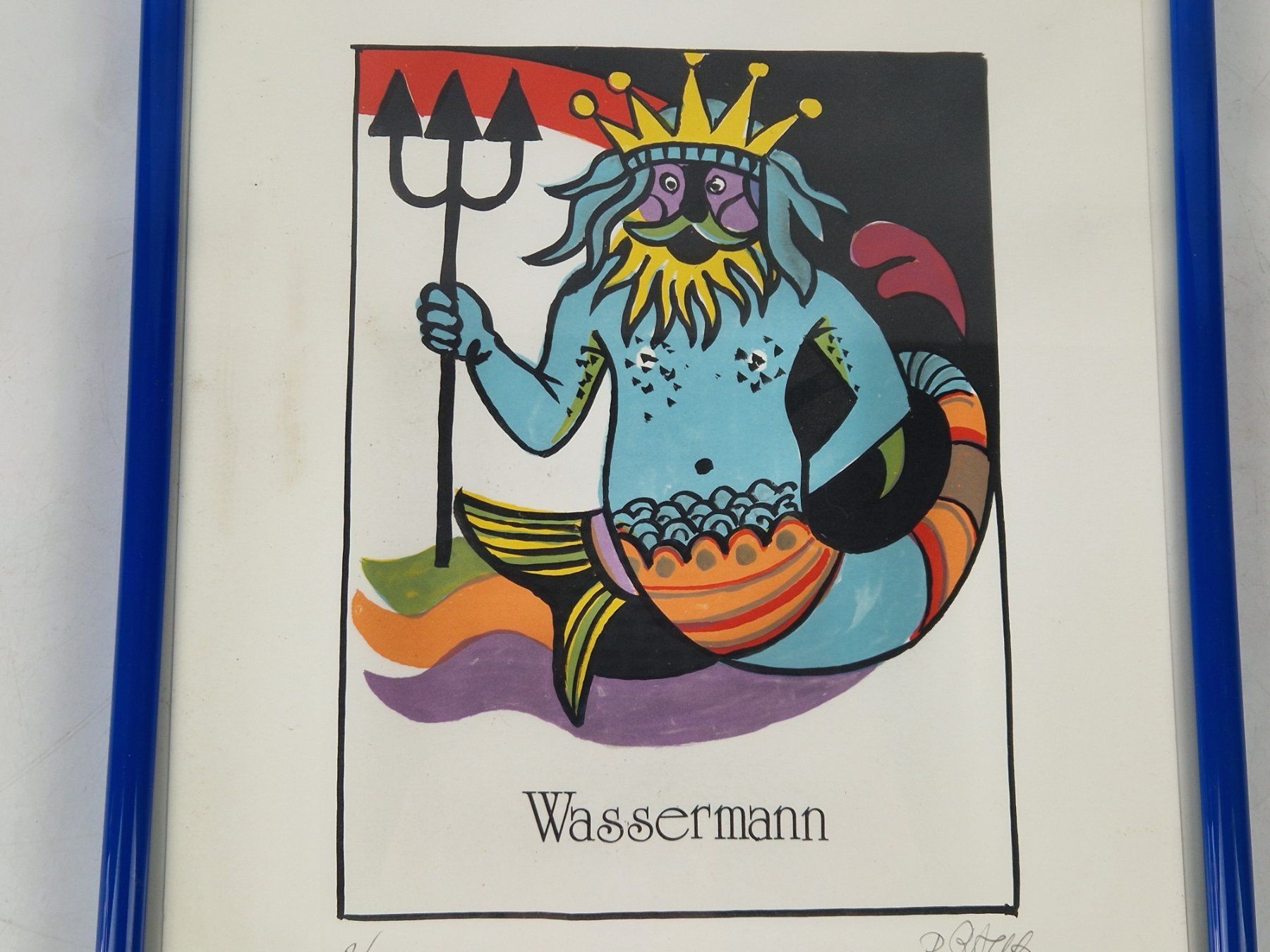 Poster & Bilder: Kunstdruck "Wassermann" - gerahmt – Gebraucht aus Muhen von Restwert_Muhen 1