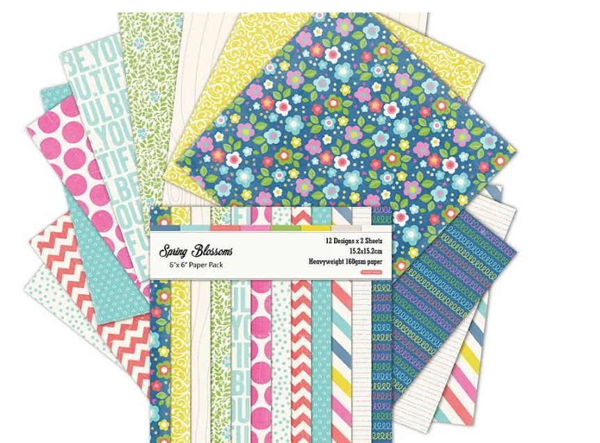  24 Blatt Design-Papier, Bastelpapier, Scrapbooking NEU (Neu und Motiv 