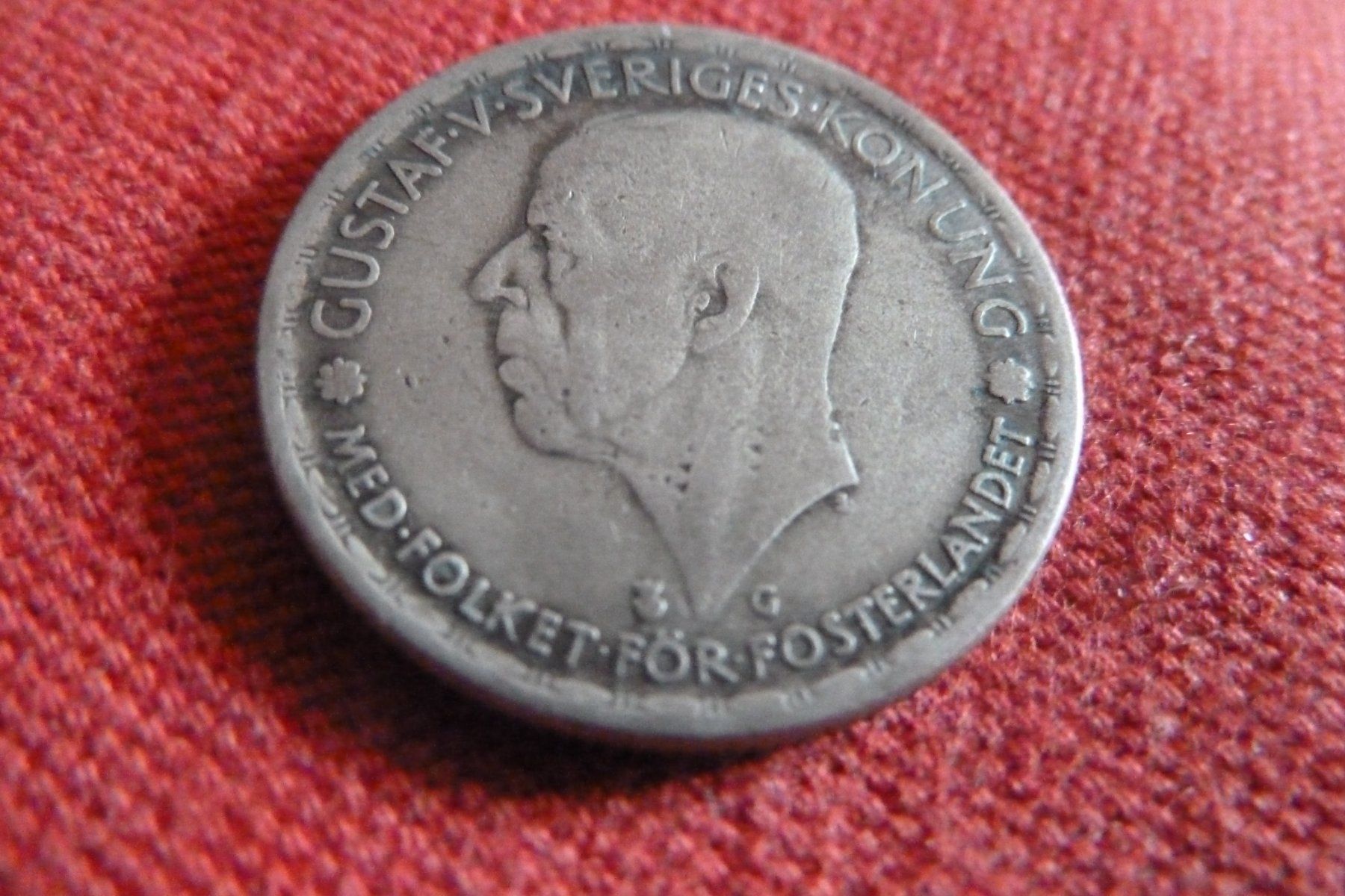 Alle Münzen: SILBER 1944 SCHWEDEN 1 Kronen Gustaf V – Gebraucht aus Lugano von gis_2qfj 1