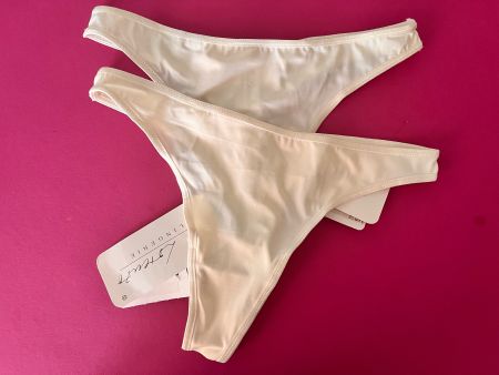 DI LORENZO Lingerie, String, Grösse M, Offwhite (2 Stück)