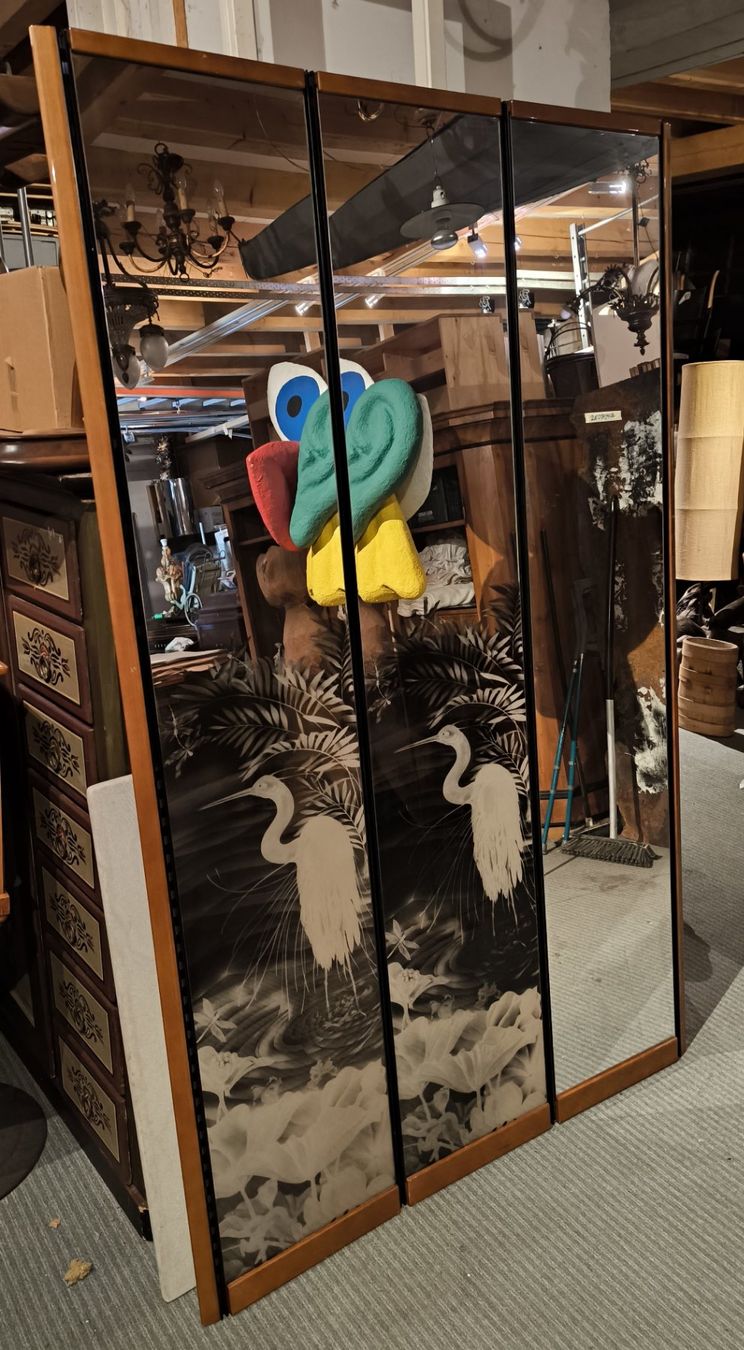 Specchi: Chinoiserie Spiegelwand 3-teilig – Usato da Rorschacherberg venduto da snOOpydOg11 3