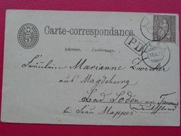 1873, Nr.30 auf KARTE mit PD-Stempel! von LENK (BE)
