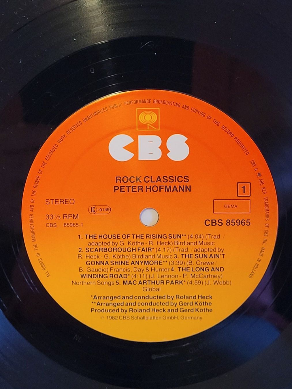 Schallplatten: Vinyle Peter Hofmann Rock Classics CBS 85985 – Gebraucht aus La Chaux-de-Fonds von reu_kx5l 3