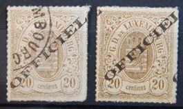 Luxemburg Kat. 5 I */gest. 1875 sign. Kat. 175 Euro