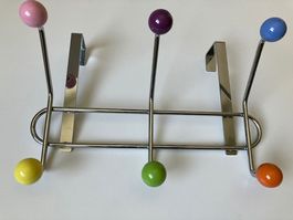 Türgarderobe aus Metall mit bunten Kugeln Vintage Design