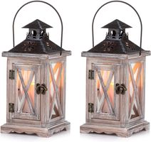 Laterne Kerzenhalter Vintage Windlicht Laterne Holz