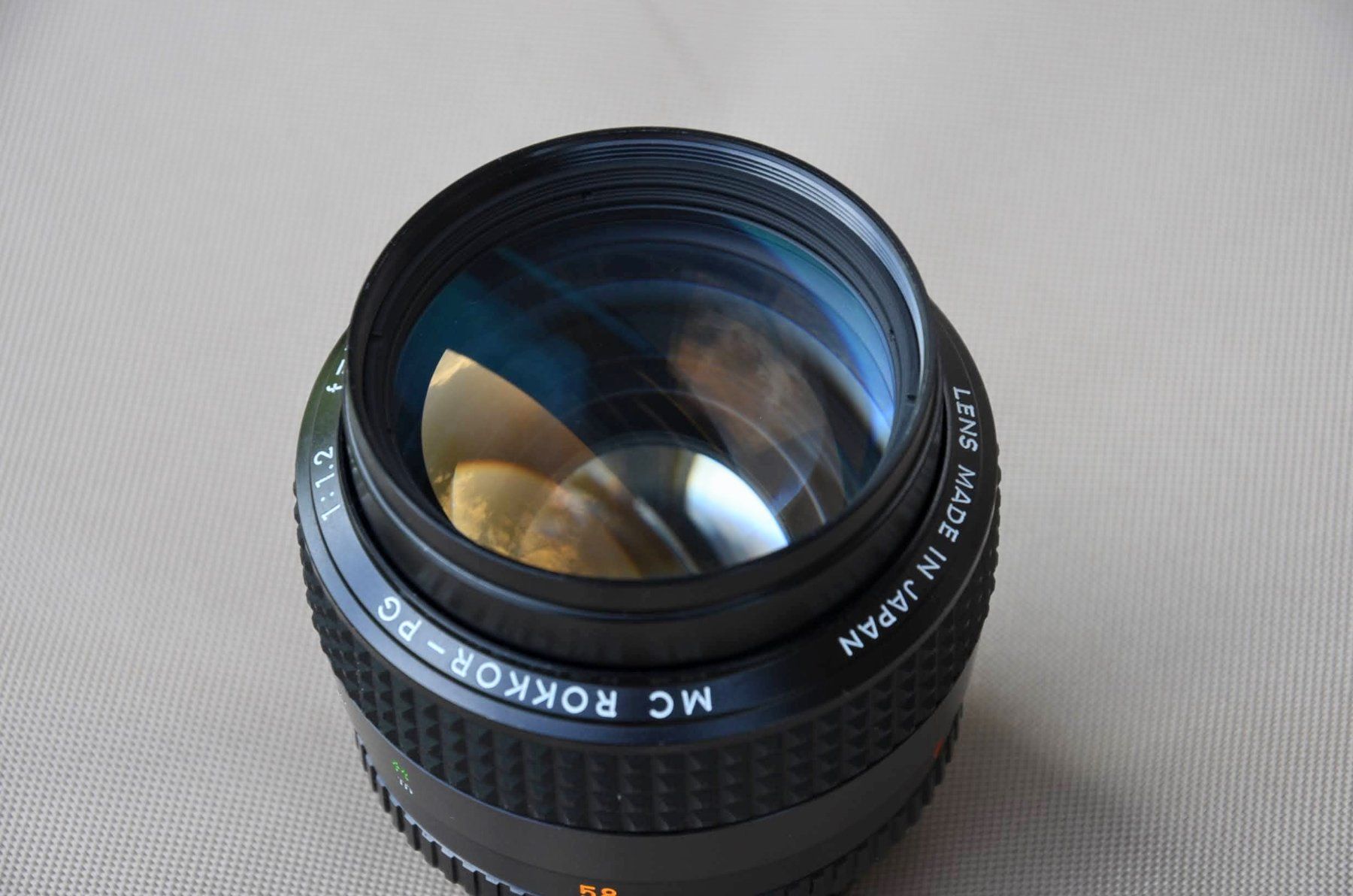 Minolta Objektive: Objektiv Minolta MC Rokkor 58/1.2 – Gebraucht aus Nesslau von 950blue 5