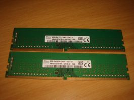 2 Stück 8gb ddr4 2400. Details siehe Bildern.