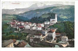 Tiefencastel (GR) Dorfpartie Kirche - Albula + Julia um 1915