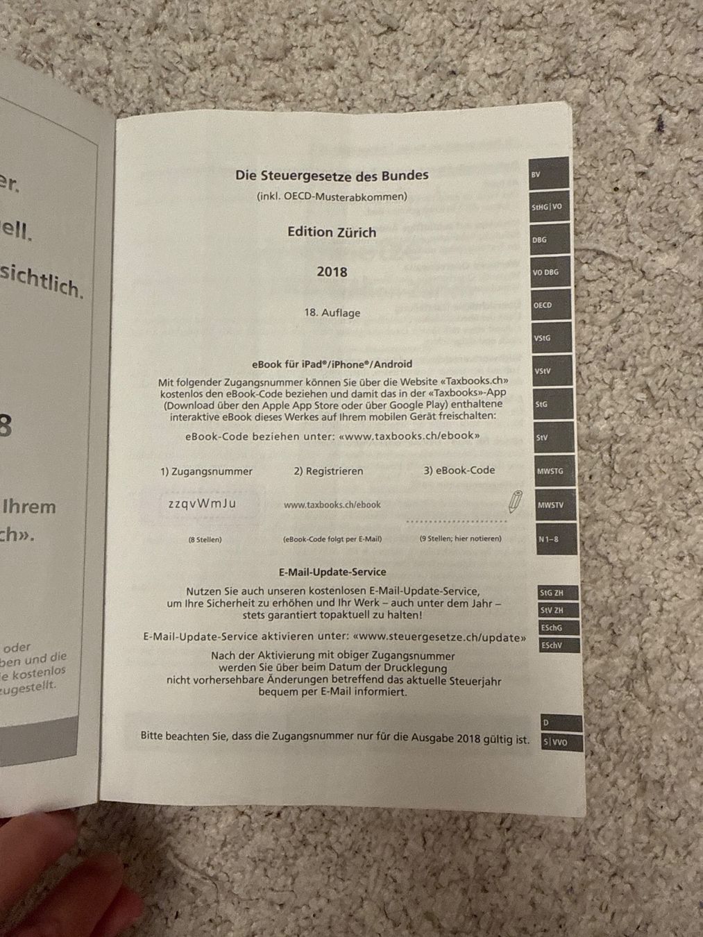 Bücher: Die Steuergesetze des Bundes 2018 – Gebraucht aus Küsnacht ZH von nat_m97w 1