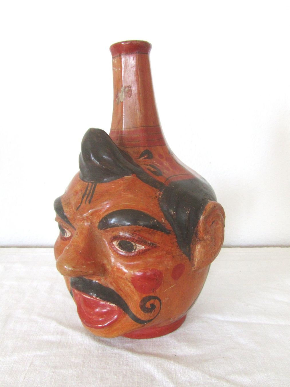 Caraffe: Dekorative Vintage Karaffe mit Gesicht – Usato da Seengen venduto da mikelele