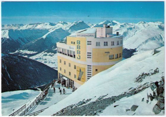 Cartoline postali: Davos - Bergrestaurant Jakobshorn – Usato da Binningen venduto da Mountainrider