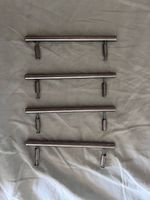 4x IKEA Pax Schrankgriffe aus Edelstahl 4er Set modern
