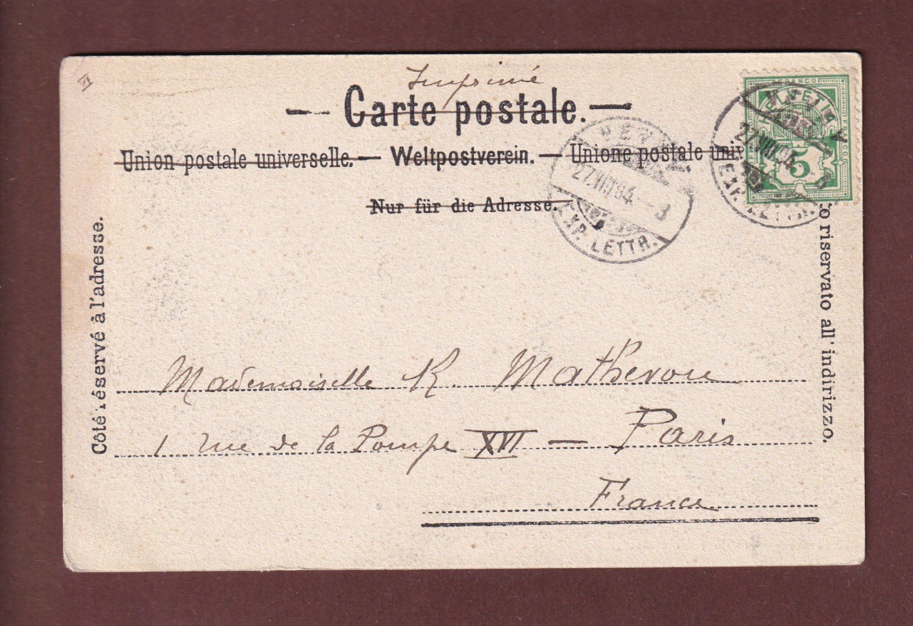 Ansichtskarten: LES AVANTS - 1904 // pli // – Gebraucht aus Pully von nicecards-shop 1