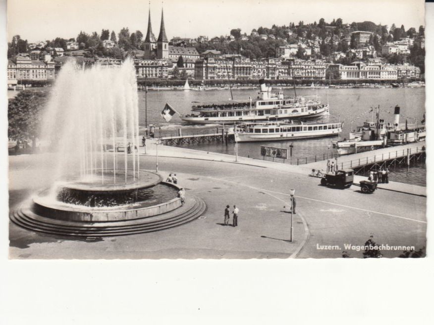 Cartes postales: Luzern Wagenbachbrunnen ca. 1950 – D'occasion à Bürglen TG par StampGraf