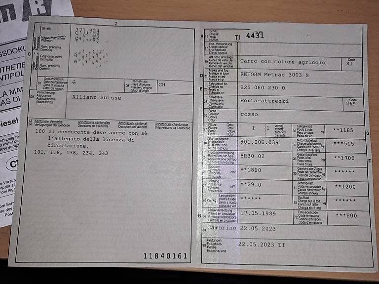 Reform Traktoren: Metrac 3000 S – Gebraucht aus Vaglio von rob_sbh5 3