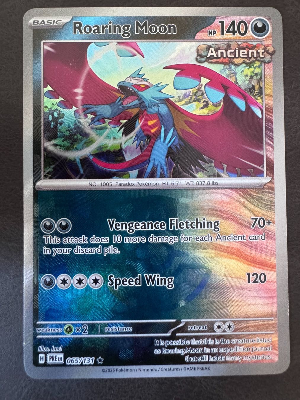 Pokémon Carte collezionabili: Pokemon MASTERBALL Roaring Moon 065/131 Prismatic - ENG – Usato da Erstfeld venduto da PokeSandero