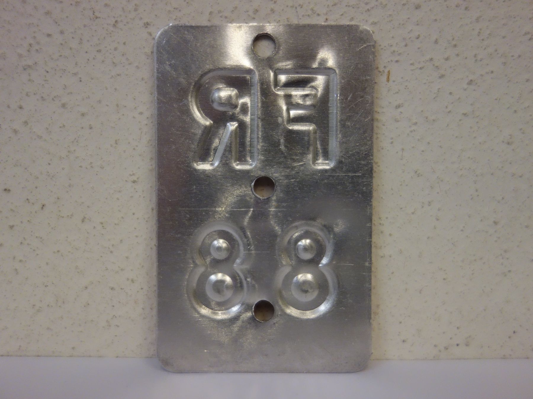 Schilder: FR 88 VELONUMMER - FAHRRADSCHILD – Gebraucht aus Kerzers von zimmergruen 1