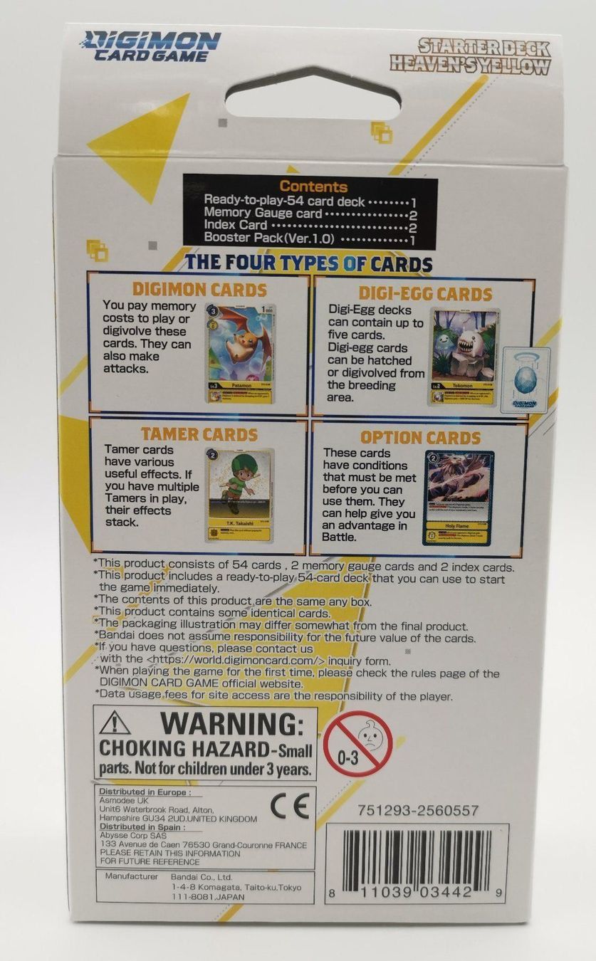 Fumetti: Digimon - Starter Deck - Heaven's ST3-EN – Nuovo e nell'imballaggio originale da Niederglatt ZH venduto da RetroBros 2