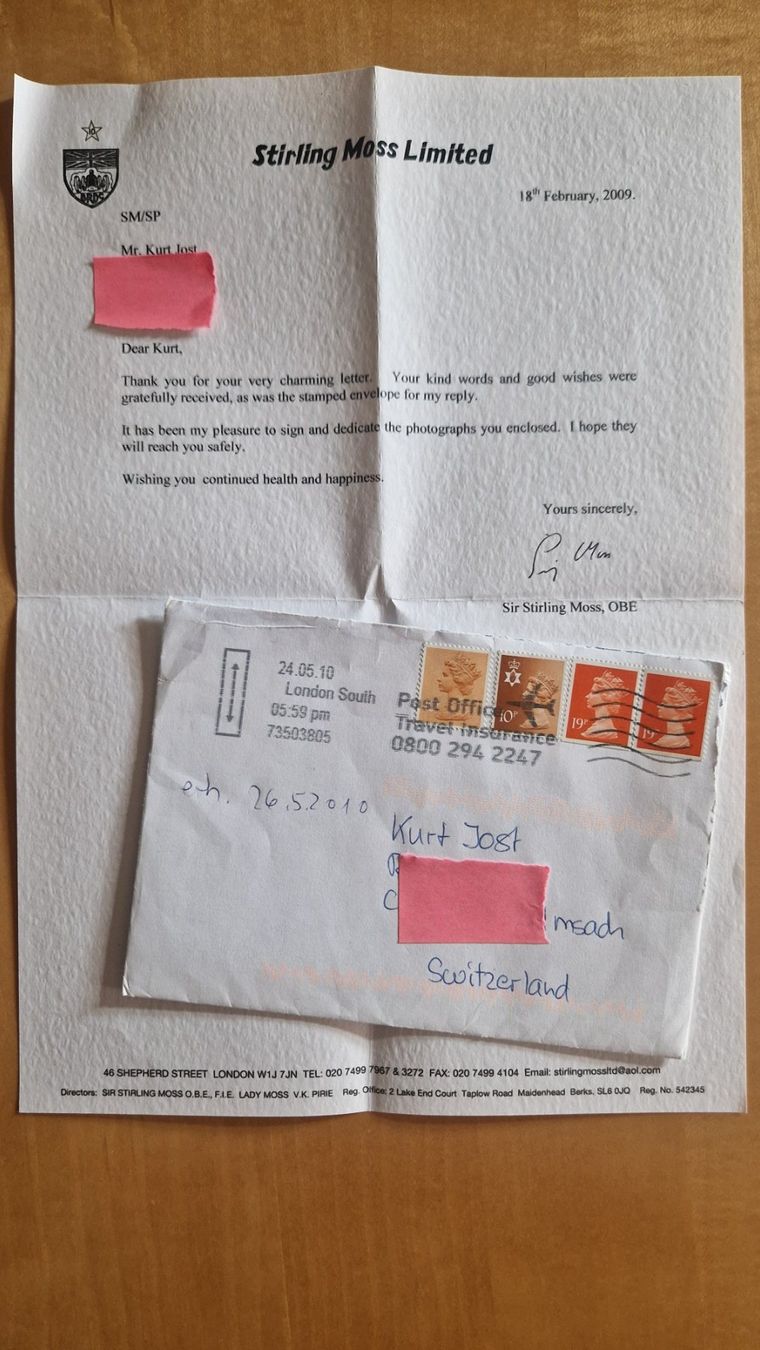 Autogramme: Stirling Moss, Original Autogramm auf Foto – Gebraucht aus Salmsach von Schusoa 2