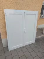 Doppelflügel Fenster weiss ALU ;  Kunststoff  122x137x5cm