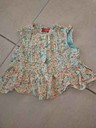 Oillily Tunika, Gr. 74/12M, Sommerliches Blumenmuster