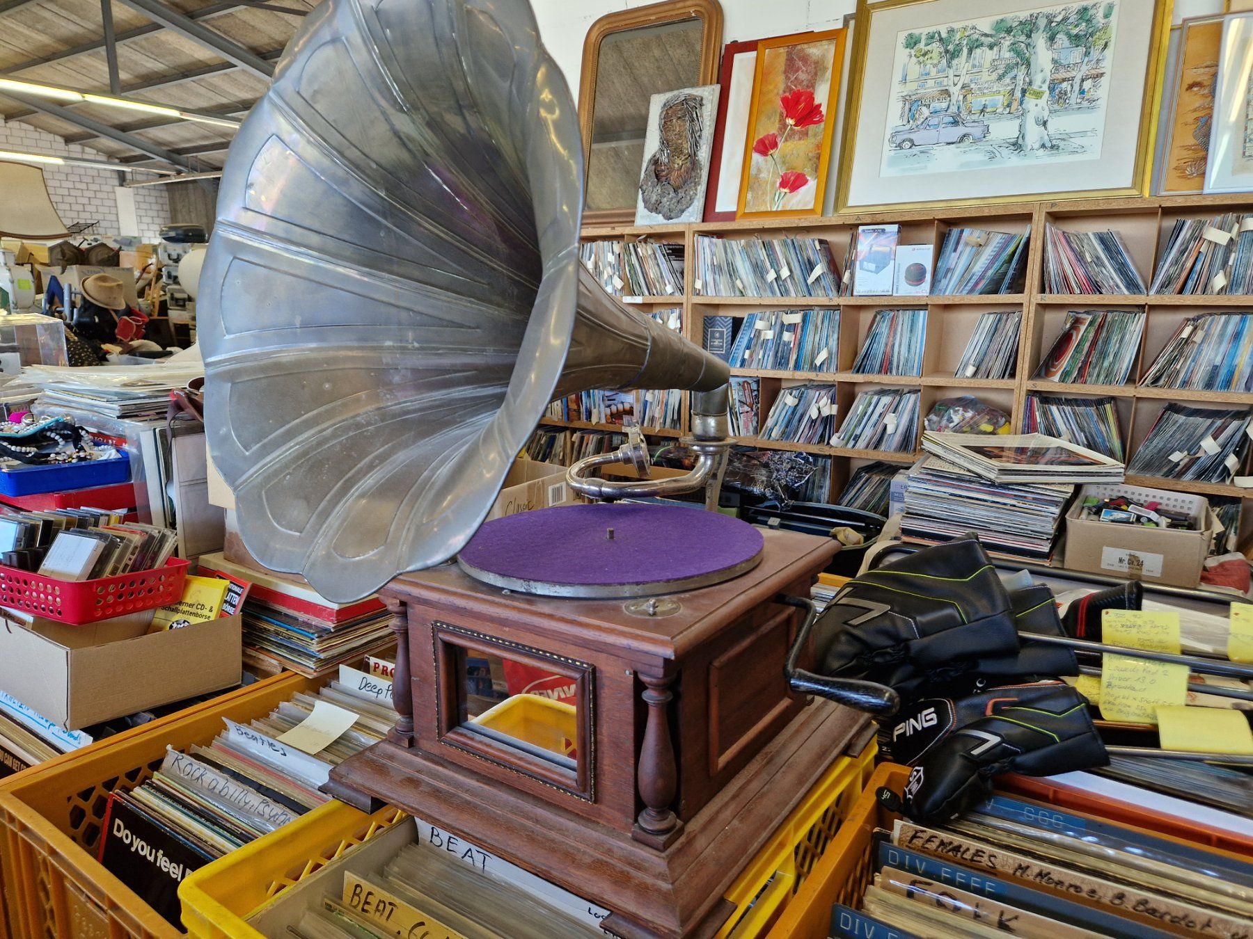 Giradischi: Trichter Grammophone  mit Kurbel – Usato da Wädenswil venduto da tome70 2