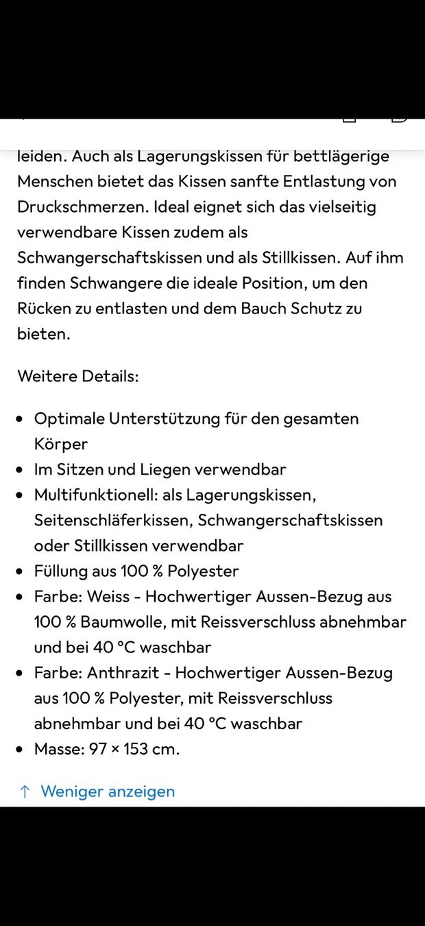 Cuscini: Multifunktions Körperkissen Komfort – Nuovo (secondo la descrizione) da Ebikon venduto da Jascha0 8