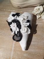 Herz Shabby Chic Gothic Style Spitze Stoffherz Hochzeit