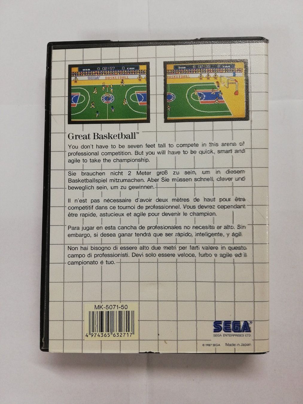 Sega Giochi: Great Basketball / Sega Master System – Usato da St. Gallen venduto da zorro_dc 1