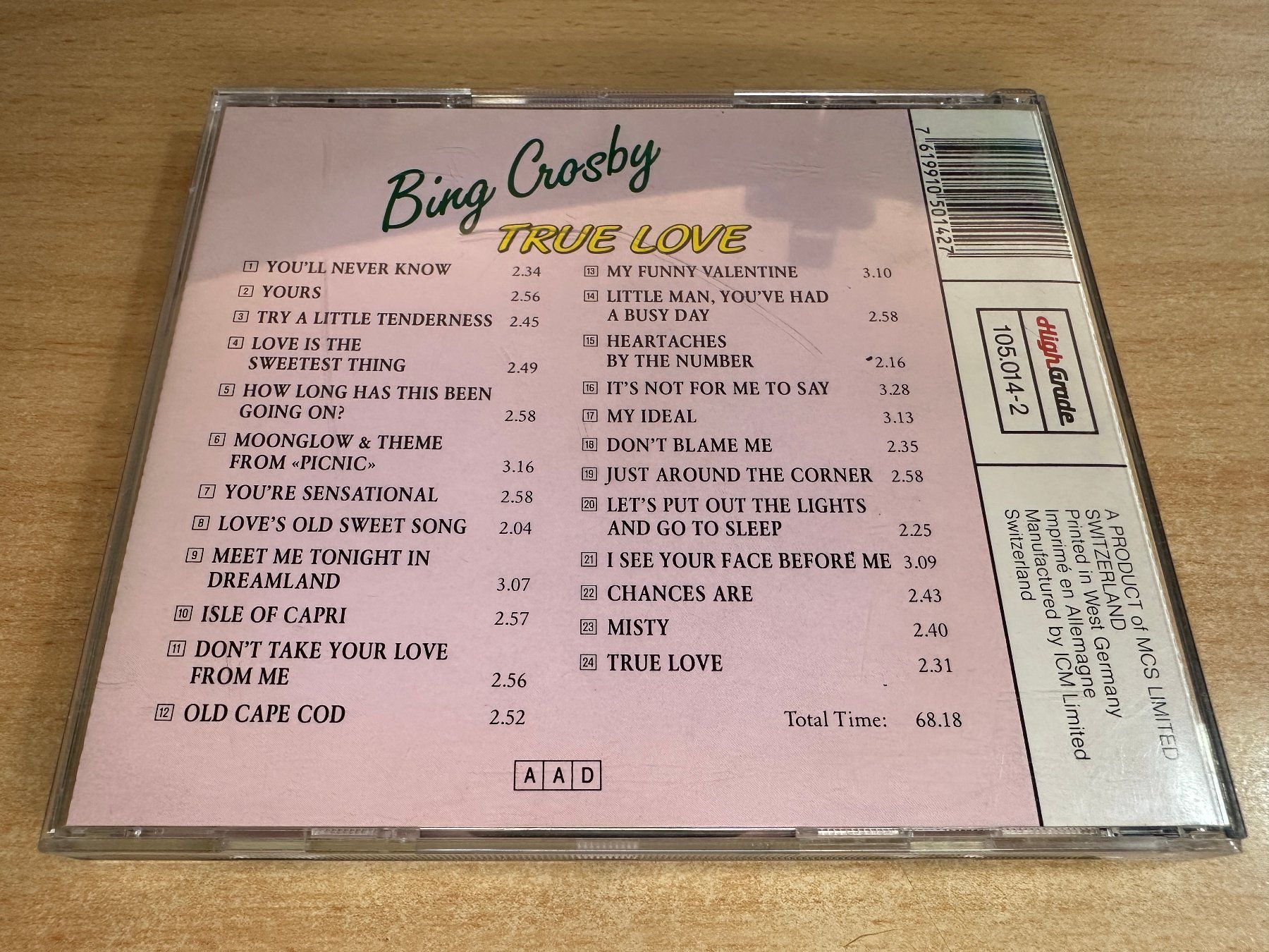 CDs: G5 Bing Crosby – True Love – Gebraucht aus Rikon im Tösstal von Alpenmutz 1