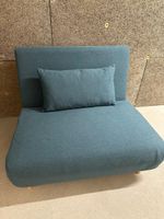 Klappbarer Schlafsofa mit Kissen blau