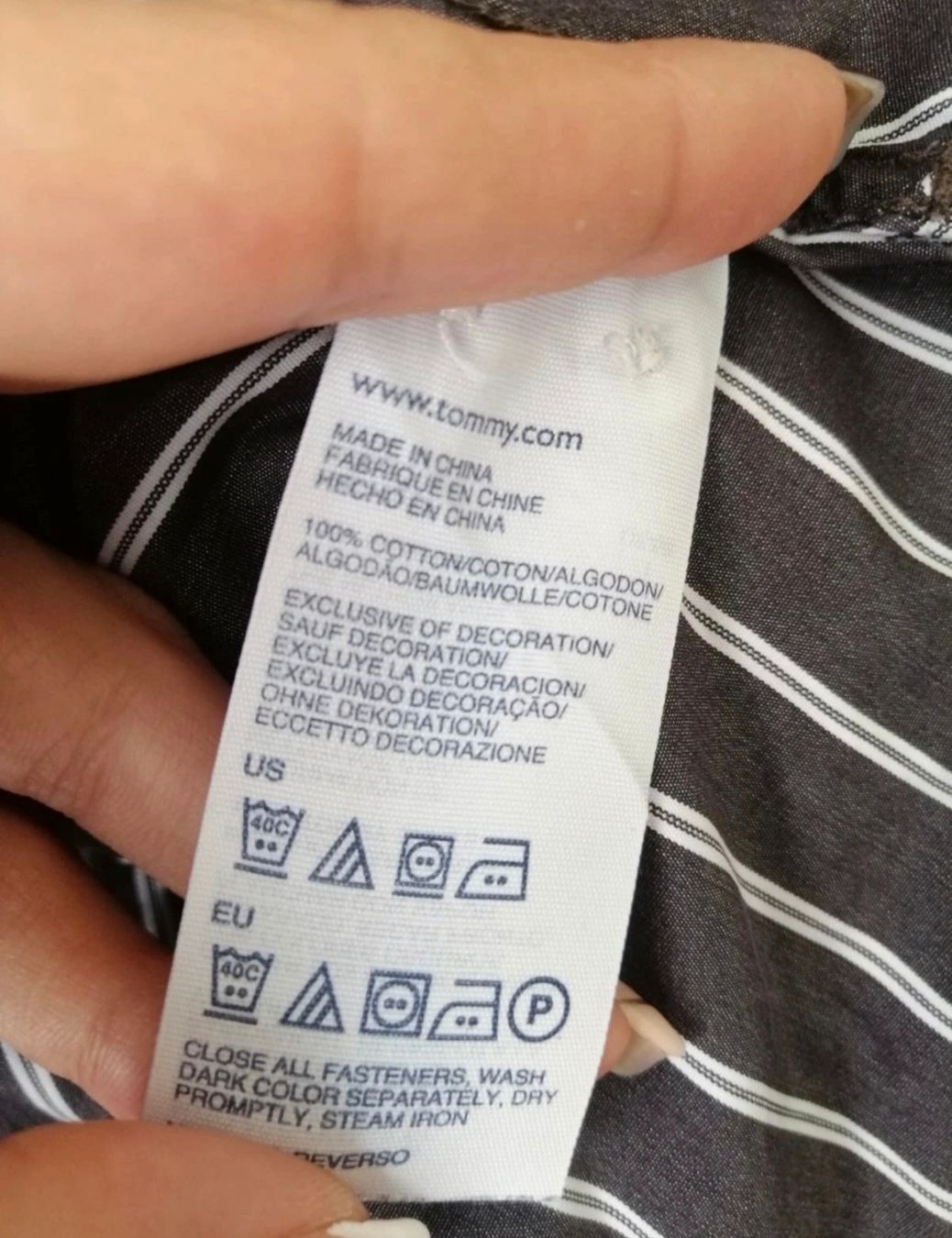 Tommy Hilfiger Camicie: Chemisier Tommy Hilfiger rayé - Taille S - Impeccable! – Usato da Lausanne venduto da Kitty_Friperie 6