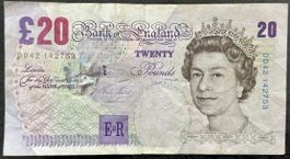 Seltene £20 Note - Queen Elizabeth II