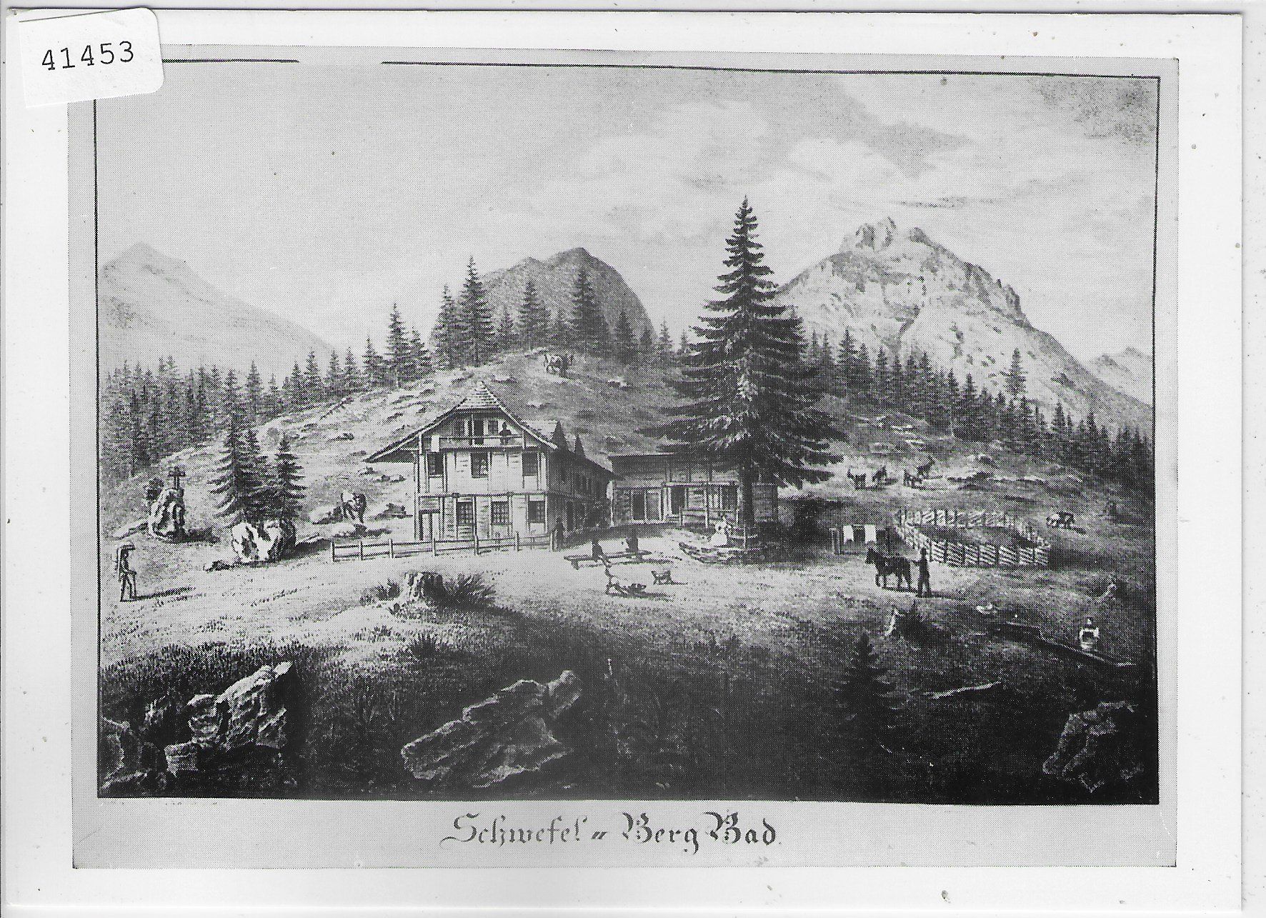 Cartoline postali: Hotel Schwefelberg-Bad - Repro – Usato da Ettingen venduto da Kartenplanet