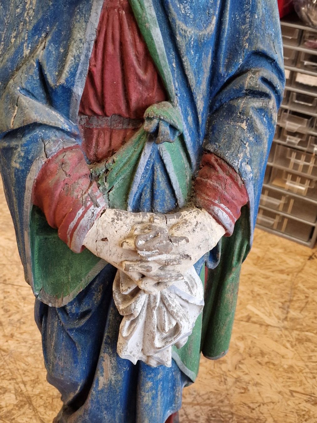 Statuette: Heilige antike holz figur – Usato da Mettlen venduto da elios0888 2