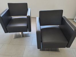 Friseurstühle aus Echtleder