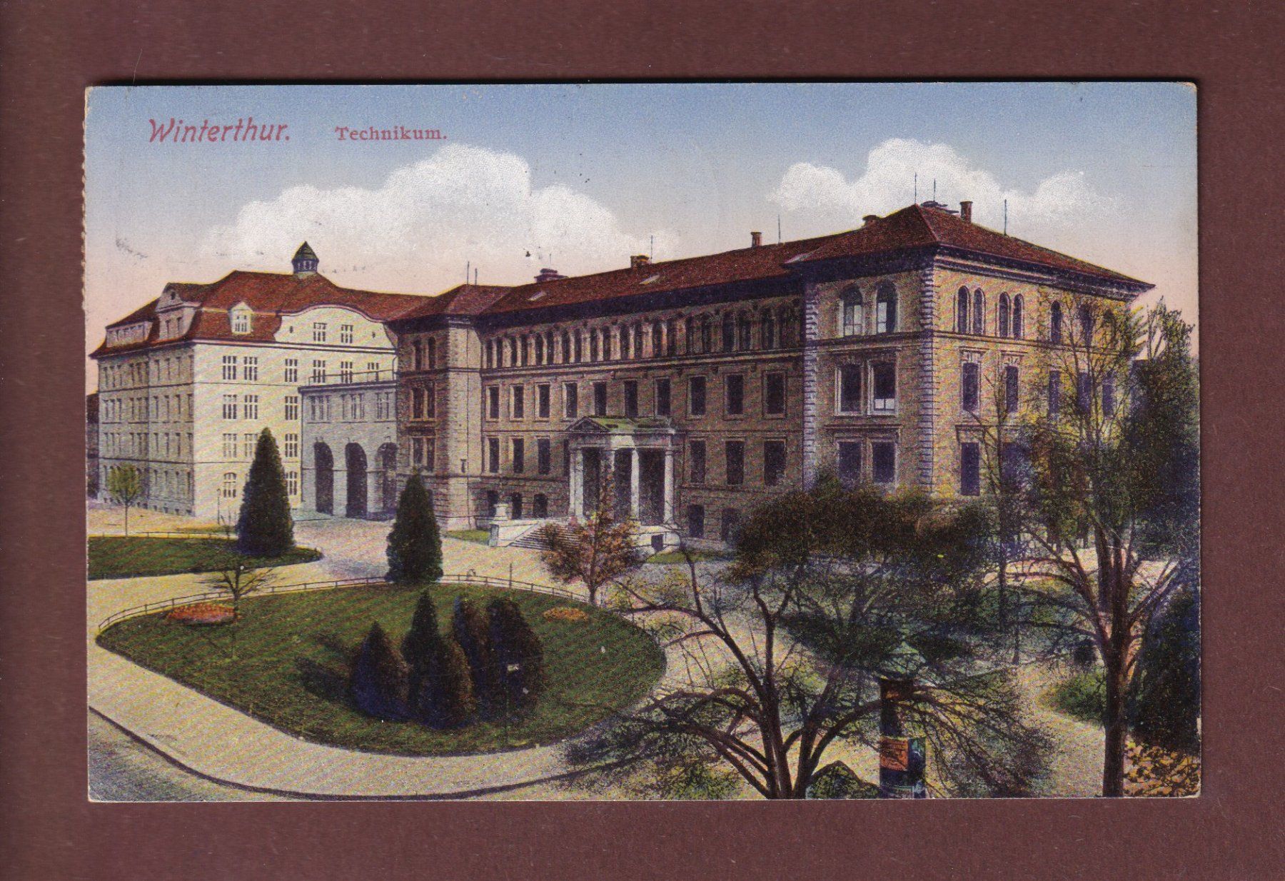 Cartes postales: WINTERTHUR - Technikum - 1919 – D'occasion à Pully par nicecards-shop