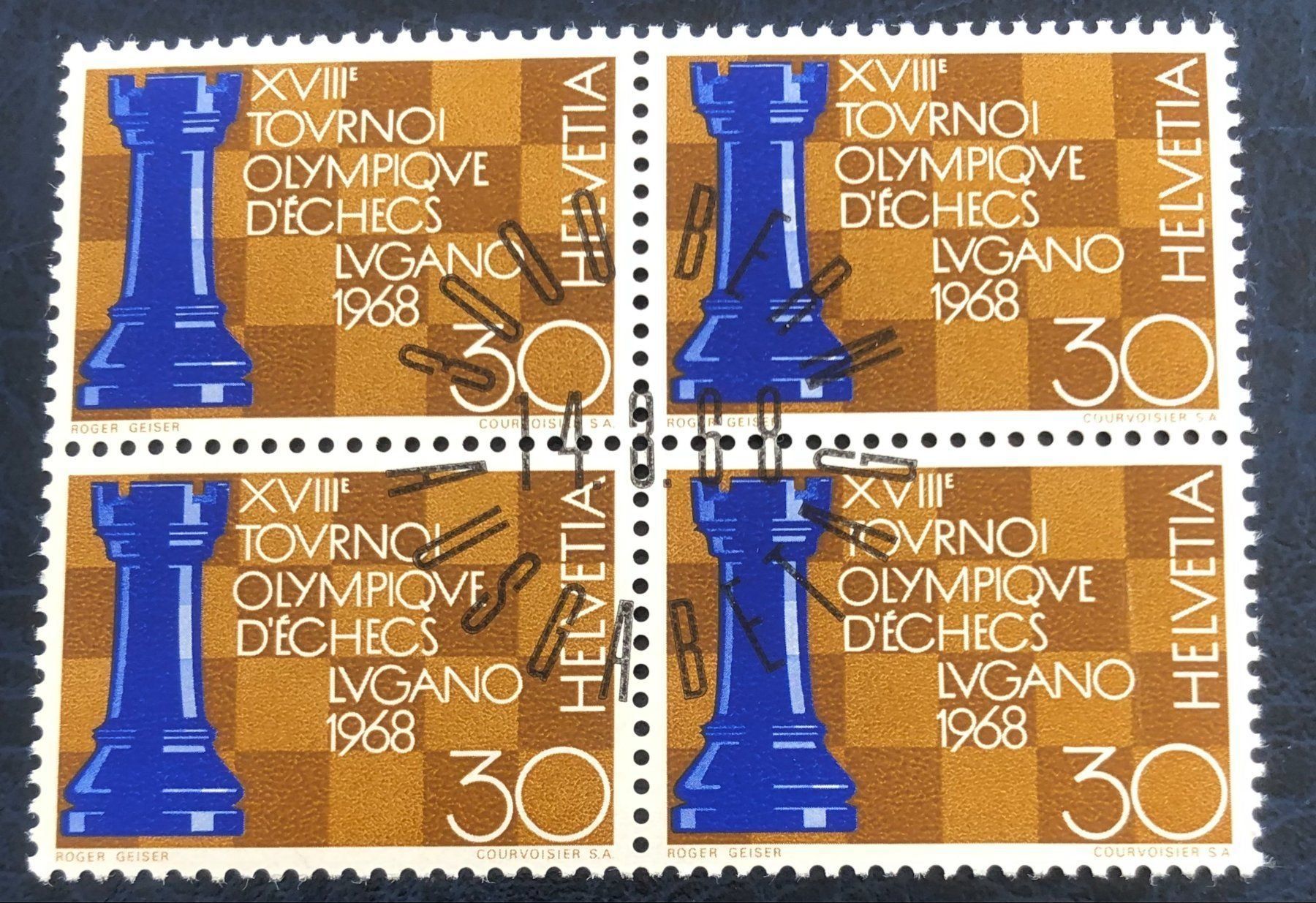Tutti i francobolli: 4 er Block Nr.454 mit Vollstempel Bern – Usato da Aarau venduto da Billa007