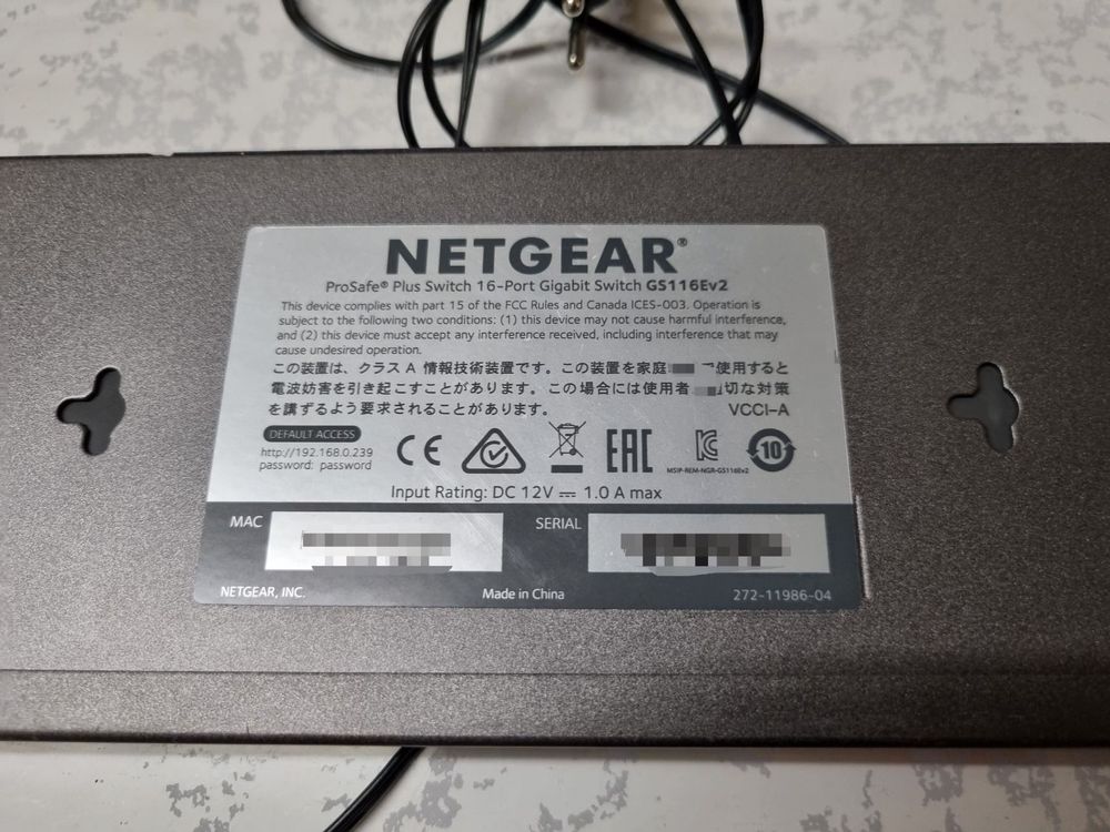 Netgear ProSafe Plus Switch 16Port Gigabit GS116Ev2 Kaufen auf Ricardo