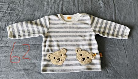 Langarmshirt Steiff gestreift Grösse 62