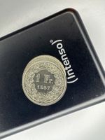 1 Franken 1957 Schweiz Münze guter Zustand