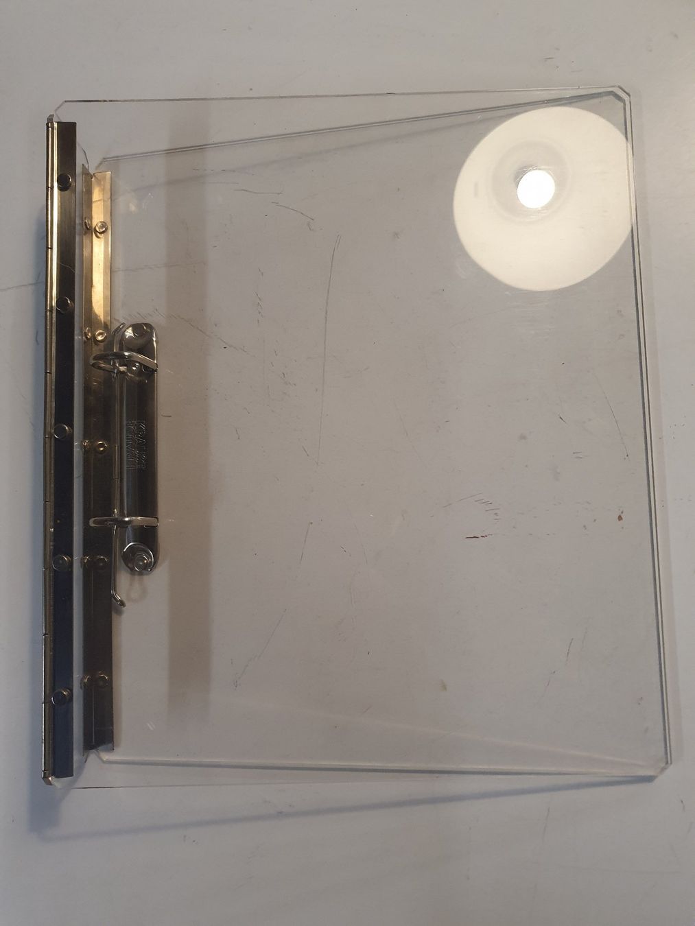 Ordner: Krause Plexiglasordner durchsichtig – Gebraucht aus Zürich von loosebone