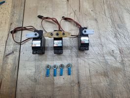 3x Graupner HBS 860 BB MG HV Brushless Servo